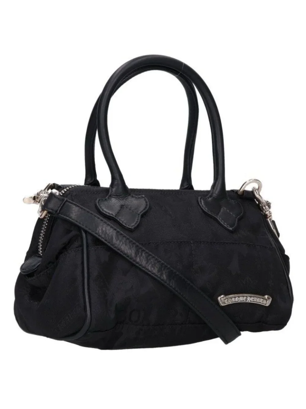 Chrome Hearts Mochita Nylon All Over Print 2-Way Shoulder Handbag